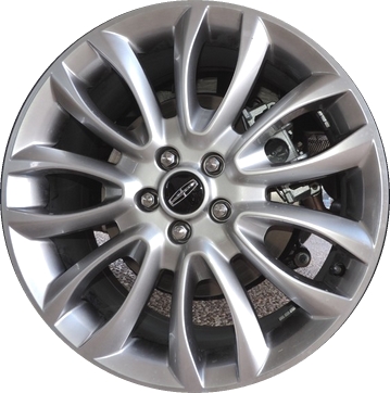 Lincoln MKC 2015-2018 powder coat bright silver 19x8 aluminum wheels or rims. Hollander part number ALY10019U77.LS09, OEM part number EJ7Z1007G.